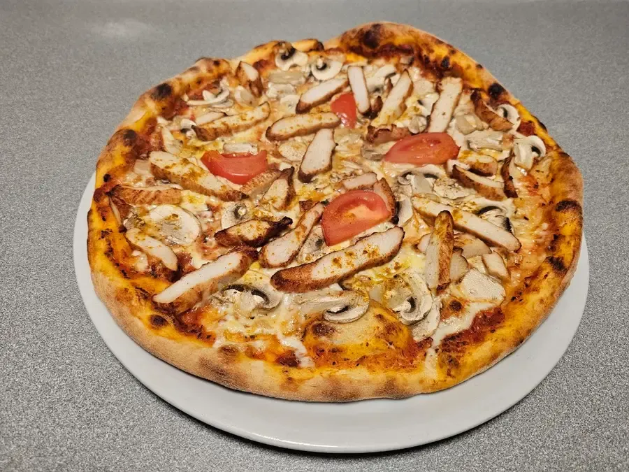 Kyckling Pizza hos Gröna Huset